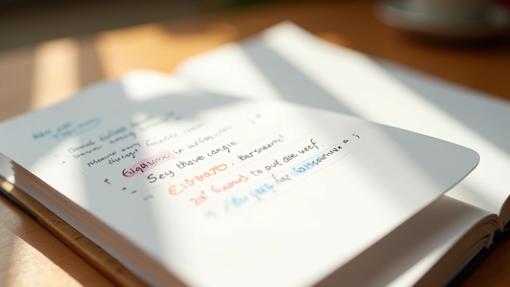 Persona che annota dettagli specifici su un foglio con evidenziatore giallo, lente d'ingrandimento vicino ai dettagli del testo